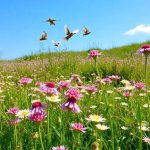 Onobrychis viciifolia (Esparceta), vivaces para praderas de flores que atraen abejas y abejorros